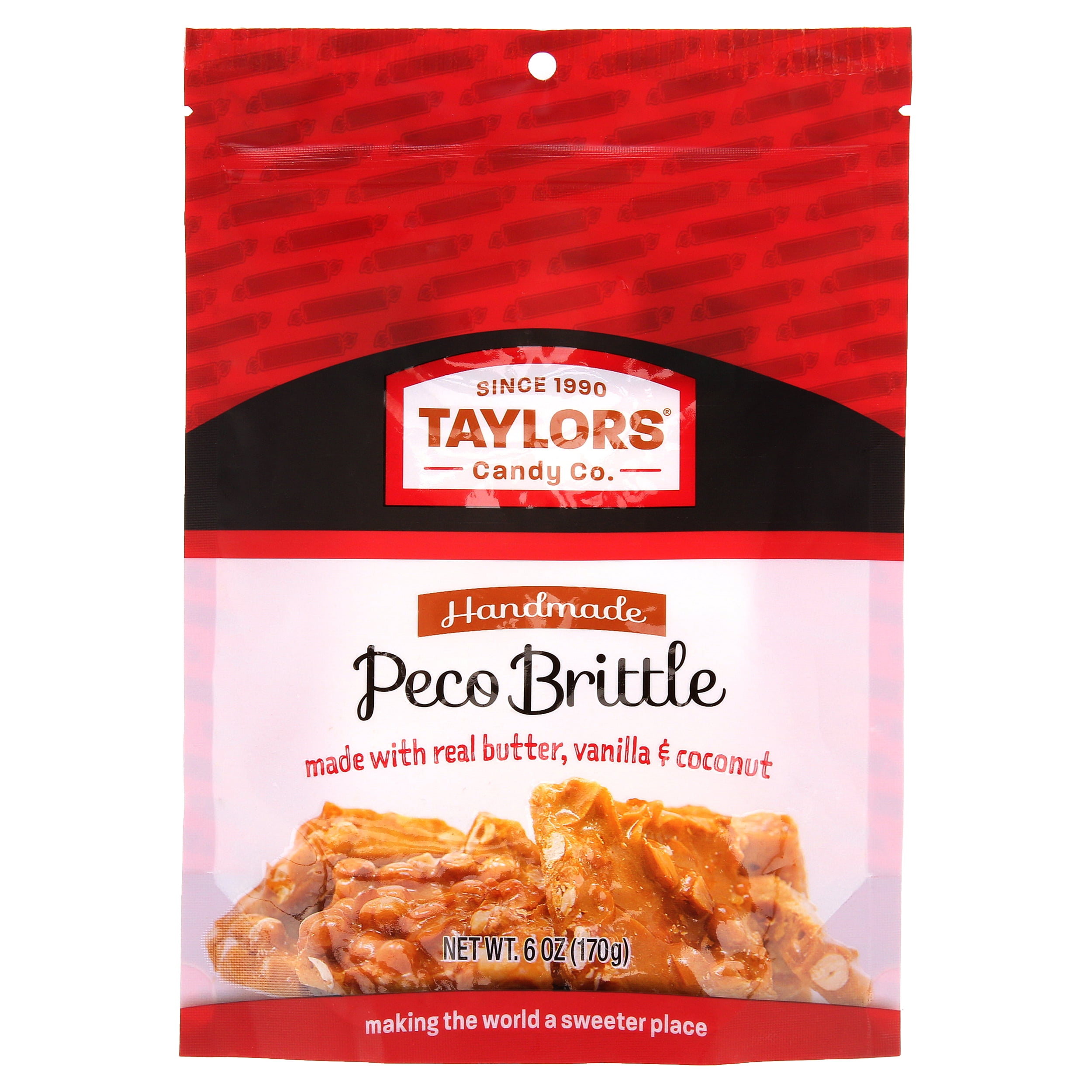 Taylors Candy, Handmade Peco Brittle, 6 Oz