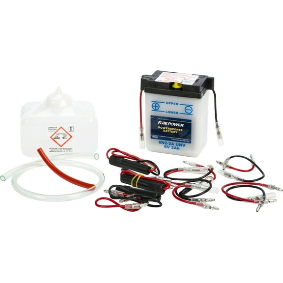 WPS - Western Power Sports  6N2-2A UNV; Battery W / Acid 6N2-2A Universal