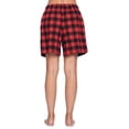 thumbnail image 5 of Ashford & Brooks Women's 2 Pack Soft Flannel Plaid Pajama Lounge Sleep Shorts Bottoms, 5 of 5
