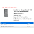 thumbnail image 2 of Head Bolt Set - Compatible with 1988, 1999 - 2009 Mitsubishi Galant 2000 2001 2002 2003 2004 2005 2006 2007 2008, 2 of 2