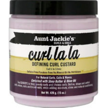 Aunt Jackies Curl La La Defining Curl Custard Cream, 15 oz (Pack of 4)