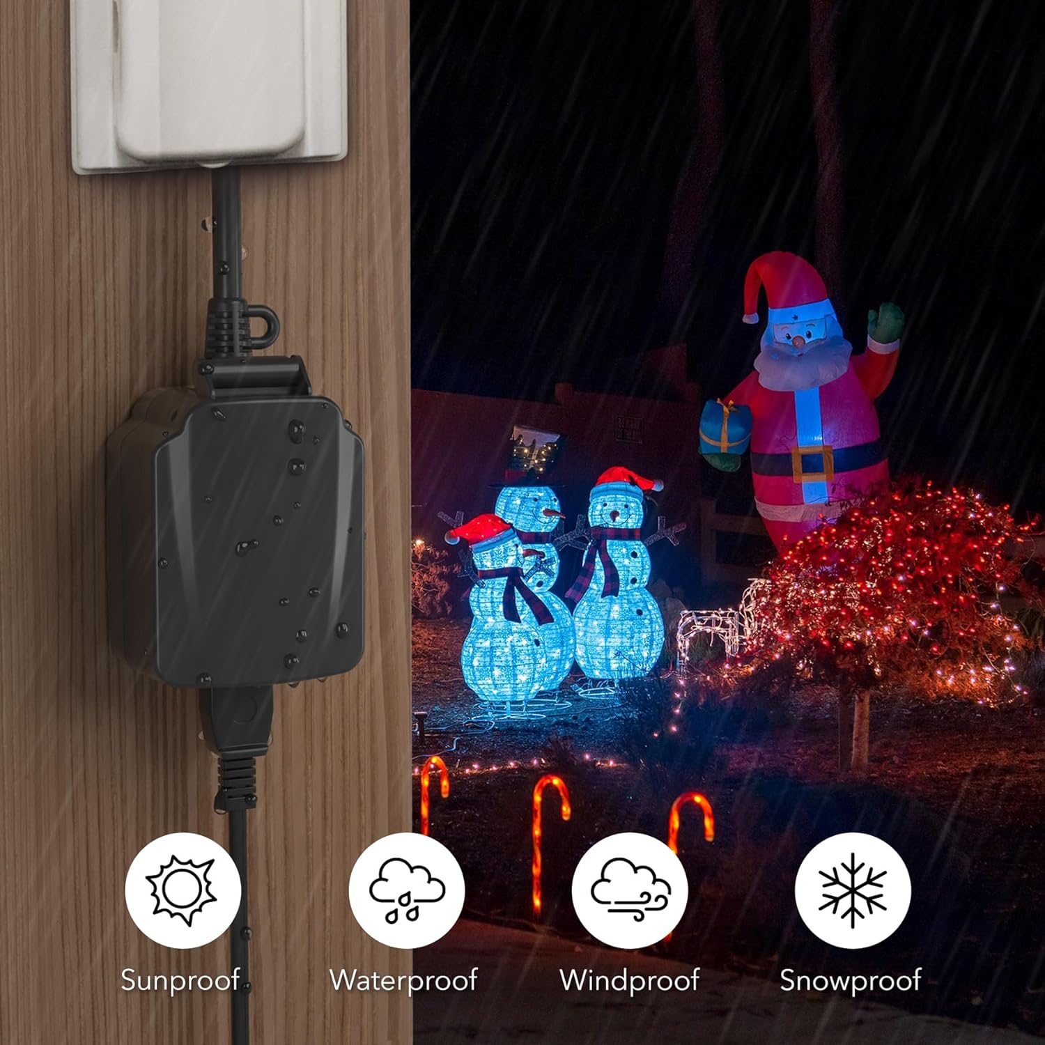BN-LINK 24 Hour Mechanical Outdoor Light Timer photo 2