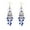 Blue, variant on YUEHAO Earrings 1Pair Women Charm Bohemian Colorful Beads Ear Drops Dangle Tassels Earrings BK Black