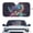 Blue Turtle, variant on Garronmavis Retro Dragonfly Sun Shade for Car Window Front Windshield Foldable Car Sun Shade For Windshield Reflect UV Sun And Heat Protector Accessories for Truck Van Mid SUV 66.5 x 34.5 inches