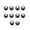 Black Ball+Clear CZ, variant on 10pcs Steel CZ Gem Replacement Spare Balls Labret Tongue Ear Piercing Attachment-16G(1.2mm)x4mm-Silver Ball+Clear CZ