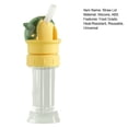 thumbnail image 6 of Hariumiu Anti-Choking Straw Lid Reusable Food Grade Leakproof Heat-Resistant with Dustproof Lid Silicone Children Beverage Water Bottle Straw Lid Cover Home Supplies-Green, 6 of 6