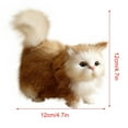 Realistic Purring Cat Plush Toy - Interactive Simulation Cat Model for