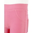 thumbnail image 6 of Aislor Girls Dance Yoga Leggings Footless Tights Flamingos Elastic Waistband Ankle Length Pants Size 3-14 Pink 7-8, 6 of 7