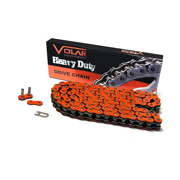 Volar Heavy Duty Non Oring ATV Chain Orange for 520 x 78 Links