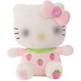 thumbnail image 1 of Peluche de gato rosa, lindos muñecos de peluche de gato fresa, muñeco de gato rosa de dibujos animados, peluche tierno, muñeco de peluche suave, regalo de fiesta para niños, 1 of 5
