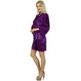thumbnail image 3 of Bimba Robe Courte en Satin pour Femmes Préparation Demoiselle d'Honneur Kimono Manches Couverture, 3 of 6