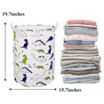 thumbnail image 4 of Xmushyra Laundry Basket, Large Collapsible Laundry Hamper with Waterproof PE Lining, Canvas Clothes Storage Basket with Handles for Kids Room, Nursery, Bedroom, Toy Storage, 63L, 4 of 6