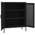 thumbnail image 2 of vidaXL Armoire de Rangement Noire 80x35x101,5 cm Acier, 2 of 5