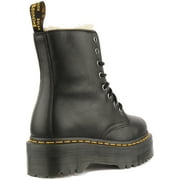 Dr Martens Jadon FL Womens Leather Platform Boot With Zip In Black Size 8.5