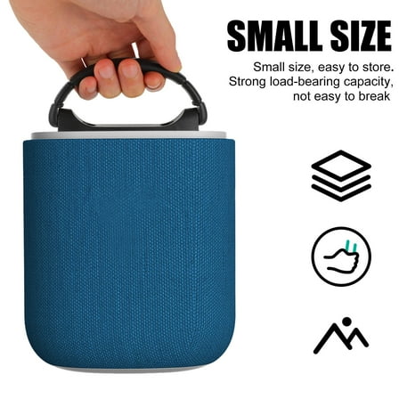 TAILTOSS 6Pcs Black Plastic Speaker Handles for Cylindrical Design and Security