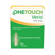 OneTouch Verio Blood Glucose Test Strips, 25 Ct. Exp. 05/2022  