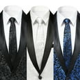 thumbnail image 5 of Cloudstyle Men's Jacquard Business Ties 3-Pack for Weddings, Formal Events & Business Occasions, 5 of 5