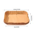 thumbnail image 4 of [Modelo Personalizado Logística Amazon Grosor 50 G Cantidad Mínima] Adecuado para Papel Freidora Aire Rectangular Doble Olla Ninja22CM (amarillo 100 Piezas), 4 of 9