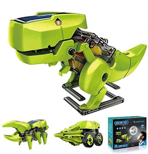 4 in 1 Dinosaur Robot Insect Build Your Own Machine Dino Bug Science Kit Toy 