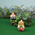 thumbnail image 4 of Estatua de rana en miniatura de resina E: linda escultura de rana para jardín de hadas al aire libre y decoración de escritorio Estatua de rana adorable, 4 of 7