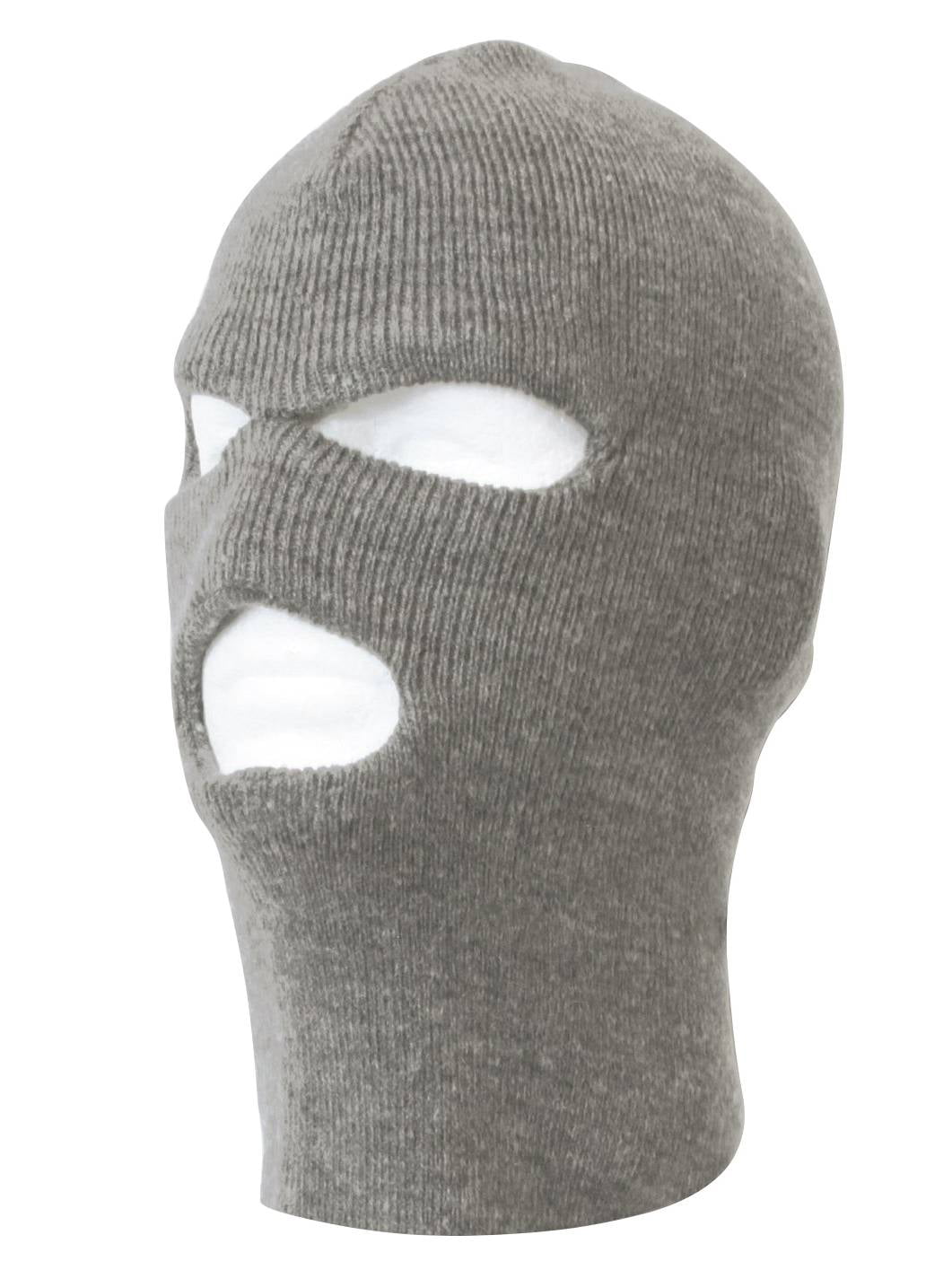 TopHeadwear's 3 Hole Face Ski Mask, Heather Grey by TOP HEADWEAR