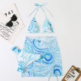 thumbnail image 1 of Conjunto de bikini de 3 piezas con falda Tie Dye String Tanga Traje de baño Mujer Traje de baño Mujer Ropa de playa Swim Lady Summer Tan Jianjun  unisex, 1 of 2