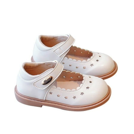 

Baby Toddler Girls Shoes Fashionable Princess Flat shoes Perfect Openwork Hollow Stars 0-12 Years