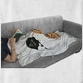 thumbnail image 6 of Fruit Soft Flannel Fleece Blanket, Pineapple Design Tropical Aquerelle Hawaii Foliage with Color Splashes, Cozy Plush for Indoor and Outdoor Use, 60" x 80", Brown Reseda Green Black, by Ambesonne, 6 of 6