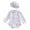 r-55Light Purple88, variant on HAYIMI Child Swimwear Baby Girls Swimsuit Solid Color Bowknot Long Sleeve Swimsuit Romper With Hat Bathing Suit Beach Rash Guard Relaxed Fit Summer Kids Swim Wear