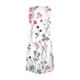 thumbnail image 4 of Womens Summer Dresses 2026 Loose V Neck Sleeveless Sundresses Swimsuit Coverup with Pockets Floral Multicolor S, 4 of 8