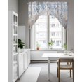 thumbnail image 4 of Blue Brown Forest Kitchen Curtains Swag Valance for Windows/Bathroom/Cafe, Modern Oil Painting Art Rod Pocket Drape Panel Swag Curtains Valance for Bedroom/Living Room 56"x36", 4 of 6