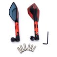 thumbnail image 1 of Trayknick 1Pair Universal CNC Rear View Mirrors Replacement Metal Modified Side Mirrors for Motorcycles, 1 of 13