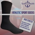 thumbnail image 5 of Yacht & Smith Wholesale Bulk Mens Crew Socks, Cotton Big And Tall Plus Size Socks Size 13-16, 5 of 6