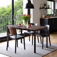 thumbnail image 6 of FurniFact Modern Faux Marble Dining Table – Black Kitchen & Dining Room Tables, 6 of 6