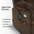 thumbnail image 3 of MCombo Triple Motor Power Lift Recliner for Short Elderly, Adjustable Headrest, Fabric 7631 (Coffee, Small), 3 of 10