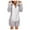 Gray, variant on jsaierl Women's Winter Warm Sherpa Romper Fuzzy Fleece Onesie Pajama One Piece Zipper Hooded Jumpsuit Sleepwear Playsuit Christmas Pajamas