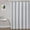 Stripe Gray, variant on Blue White Vertical Stripe Shower Curtain 72 Inches Long Waffle Weave Water Resistant Fabric White Shower Curtain Button Holes 72" Wx72 L,No Hook