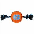 thumbnail image 1 of Pets First NCAA North Carolina Tar Heels Basketball Rope Toy for Dogs & Cats. Tough Nylon, Sporty Basketball Design, Heavy-Duty Ropes with Inner Squeaker, 1 of 2