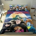 thumbnail image 1 of Hotel Transylvania Conjunto de sábanas temático, trío de piezas, cómodo y amigable con la piel, diseño único, regalo de decoración para el hogar para familiares, amigos y fans,135cm *200cm, 1 of 6
