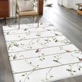 thumbnail image 4 of Area Rug for Living Room, Sparrow Non-Slip Indoor Large Carpet for Bedroom/Dining Room, Spring Birds on The Branches Vintage Country Washable Low-Profile Rectangle Floor Mat Runner Rugs - 3 x 5 Ft, 4 of 7