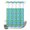 Canary, Teal, variant on No Hook Shower Curtain, Tropical Floral Shower Curtains for Bathroom with See Through Top Window, Summer Monstera Leaves Boho Watercolor Blue Waterproof & Washable Bath Curtain Stall 48"x72"
