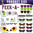thumbnail image 2 of Halloween Bulletin Board Set Spooky Glowing Eyes Classroom Decorations Halloween Themed Paper Cutouts Trick or Treat Boo Sign Glow in The Dark for Kids Students Home School Chalkboard Party Supplies, 2 of 7