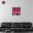 thumbnail image 3 of Floral Fabric Sneaker II Canvas Urban Art Prints by Notoriart, Gold Frame, 24" x 24", 3 of 7
