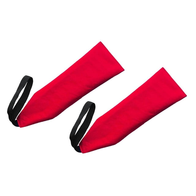 2 Banderas de Remolque de Bandera Roja de Seguridad para Kayak con Traje de Cincha para Accesorios de Seguridad de Canoas de Kayak - 11 X 35 Cm Macarena Bandera de viaje de seguridad