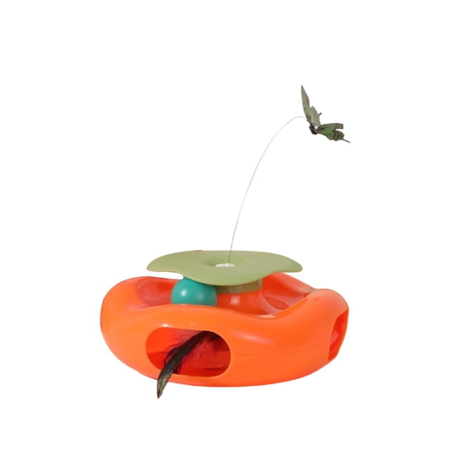 BotaniNest Interactive Cat With Fluttering & Portable Teaser For Indoor Cats &