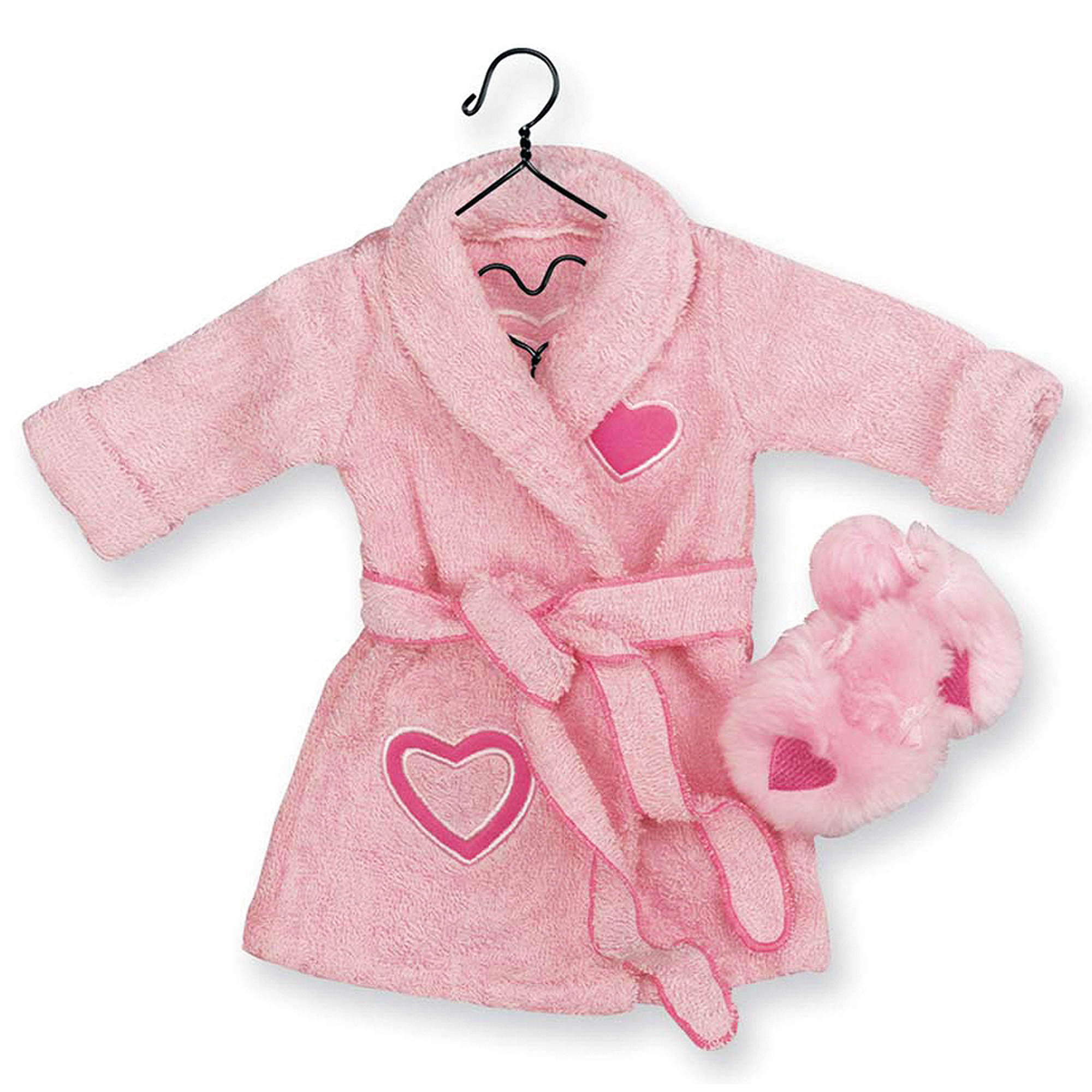 Sophia’s Terrycloth Robe & Slippers for 18” Dolls, Pink