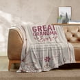 thumbnail image 4 of Birthday Gift for Grandmas - World's Best Grandma Blanket from Granddaughter Grandkids, Grandmother Gram Life Blanket for Mothers Day Christmas 50x60 Inch, 4 of 7