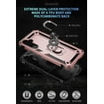 thumbnail image 7 of REQO for Samsung A54 5G Case, Galaxy A54 5G Case with HD Screen Protector, Military-Grade Metal Ring Grip Holder Kickstand 15ft Drop Tested Shockproof Cover Case for Samsung Galaxy A54 5G Rose Gold, 7 of 7