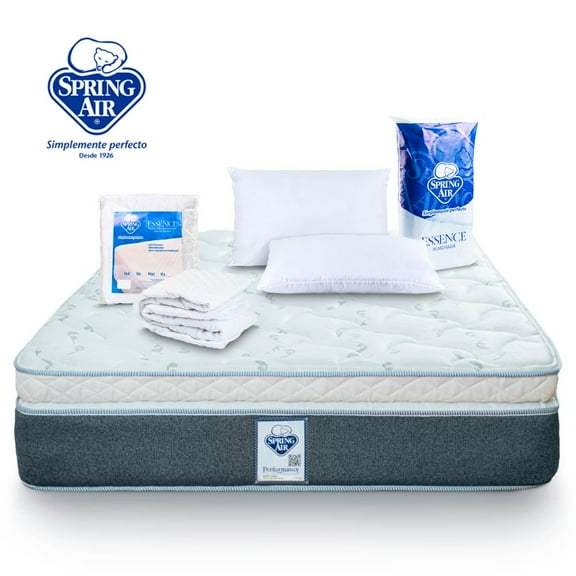 Colchón Individual + Almohada + Protector Spring Air Gibson