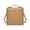 Caramel, variant on Textured PU Boxy Convertible Backpack, Removable Strap Crossbody Purse for Women, Off-white